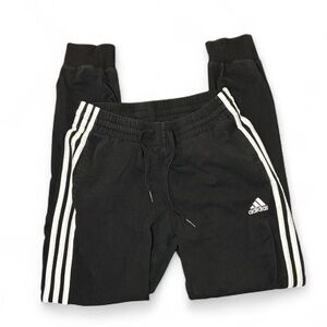 Adidas Black & white lightweight Athletic Active joggers pants